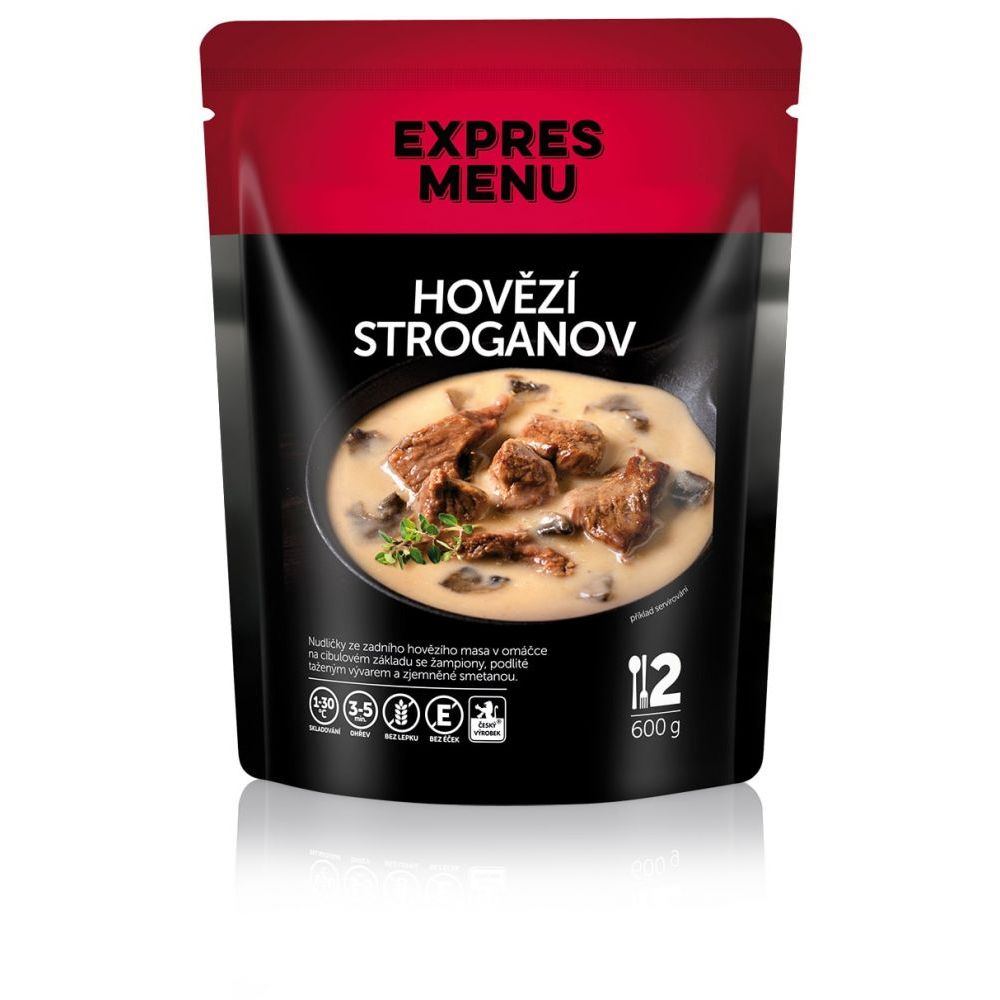 Hovězí Stroganov - 2 porce - Expres Menu 
