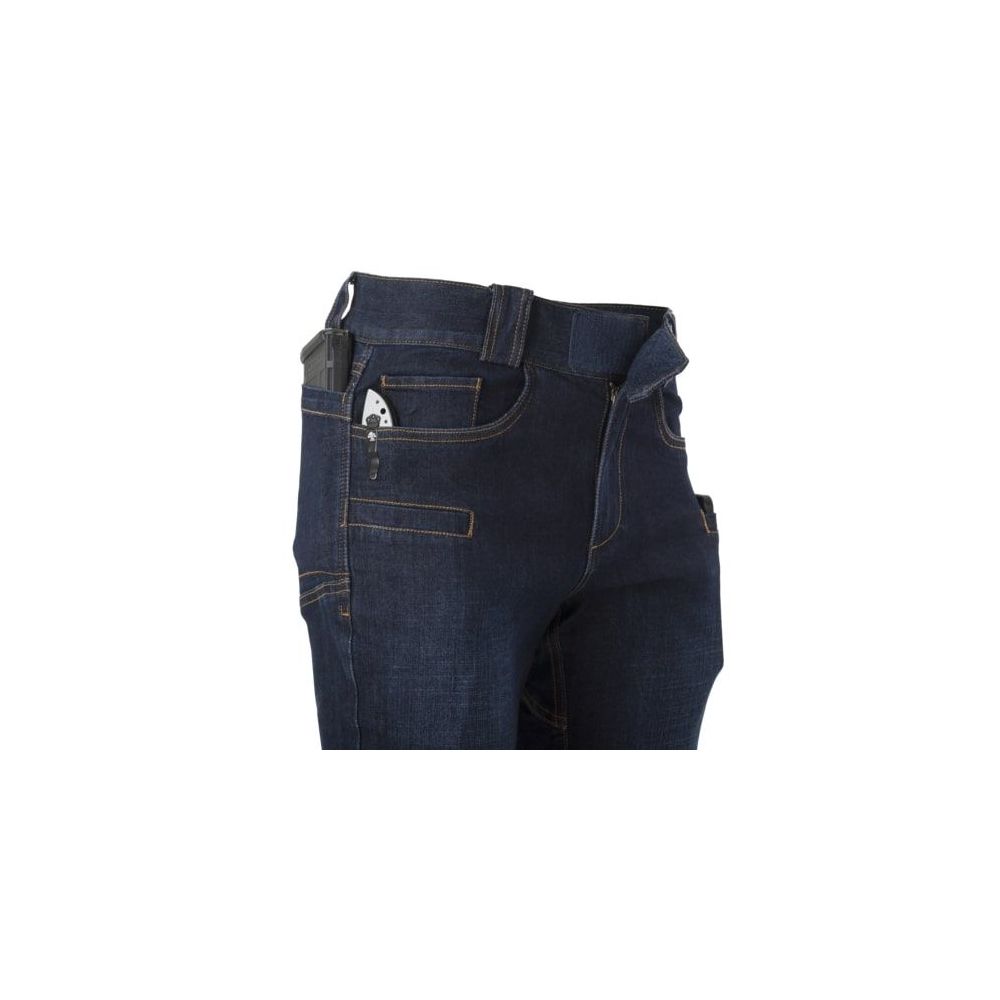 Kalhoty GREYMAN TACTICAL JEANS® Slim - Denim Mid - Dark Blue - Helikon-Tex®