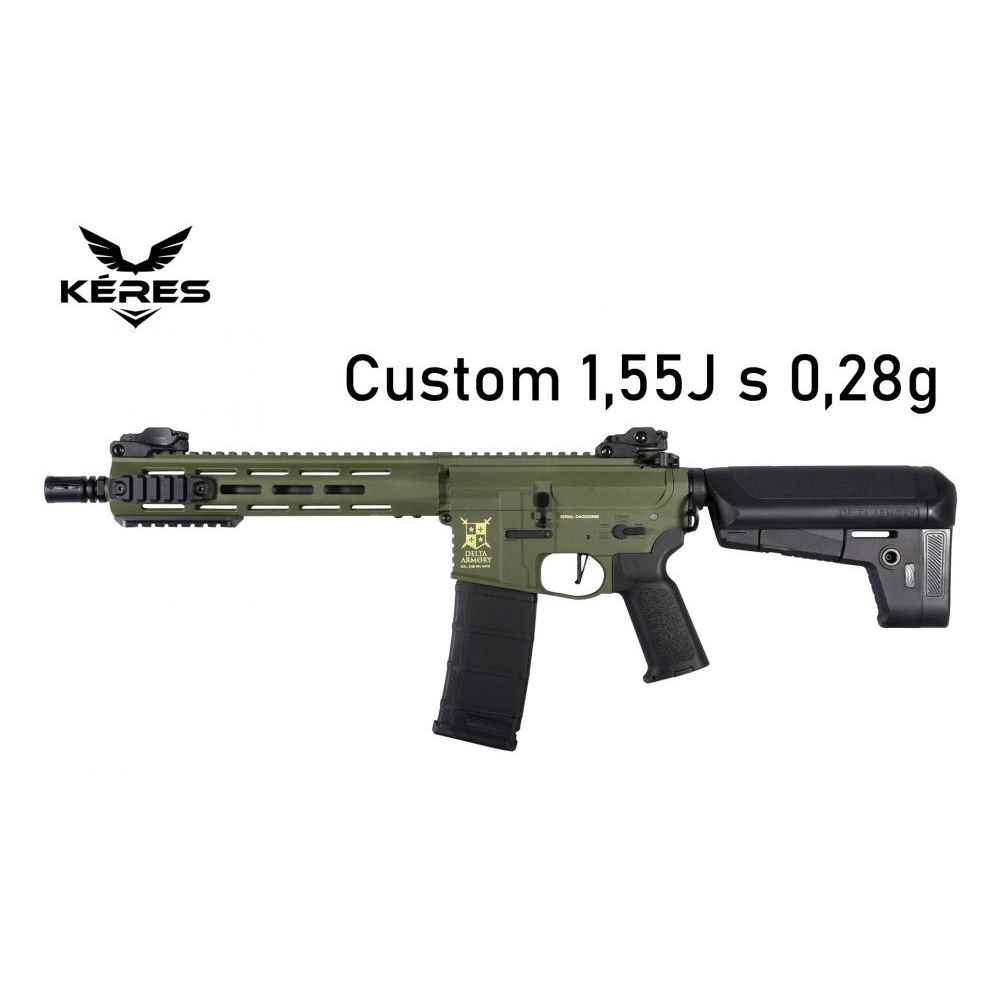 M4 AR15 M-LOK 10" Charlie (DA-C09) Custom 1.55J s 0.28g - KÉRES Custom
