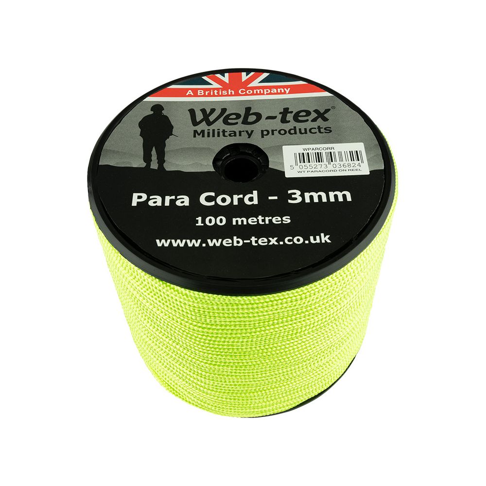 Paracordové lano - průměr 3mm - délka 100m - Web-tex