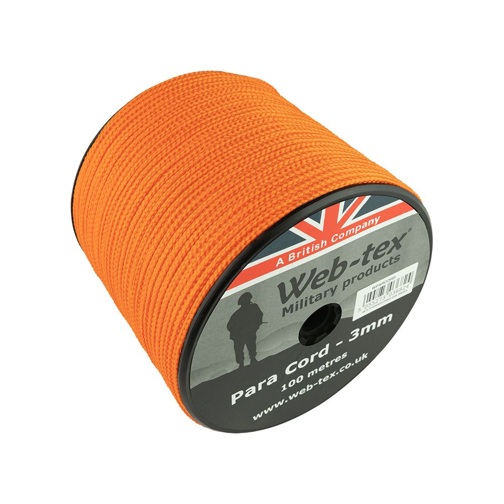 Paracordové lano - průměr 3mm - délka 100m - Web-tex