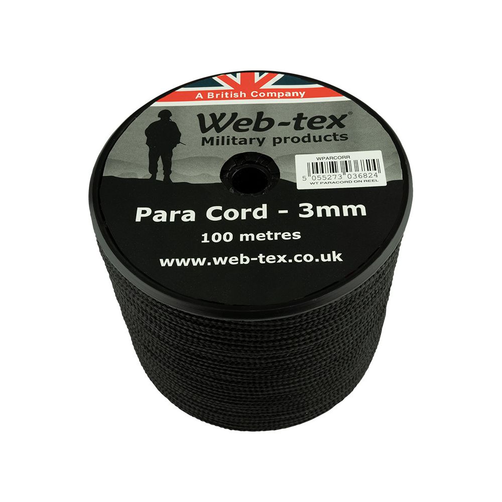 Paracordové lano - průměr 3mm - délka 100m - Web-tex