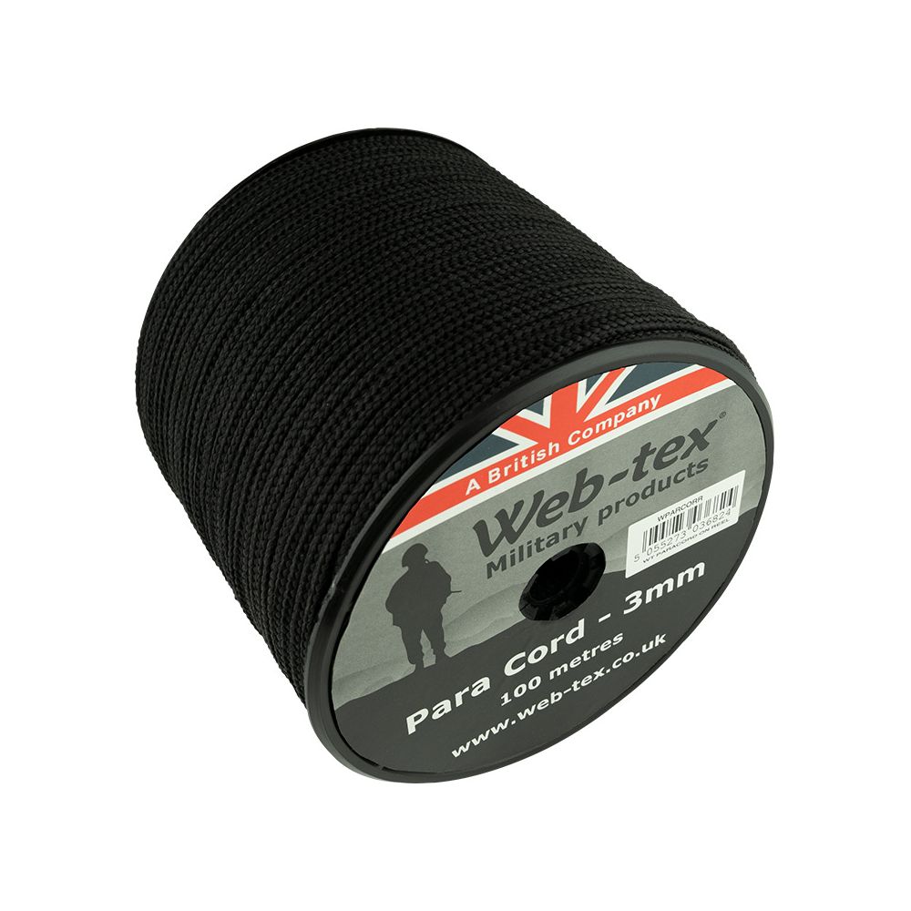 Paracordové lano - průměr 3mm - délka 100m - Web-tex