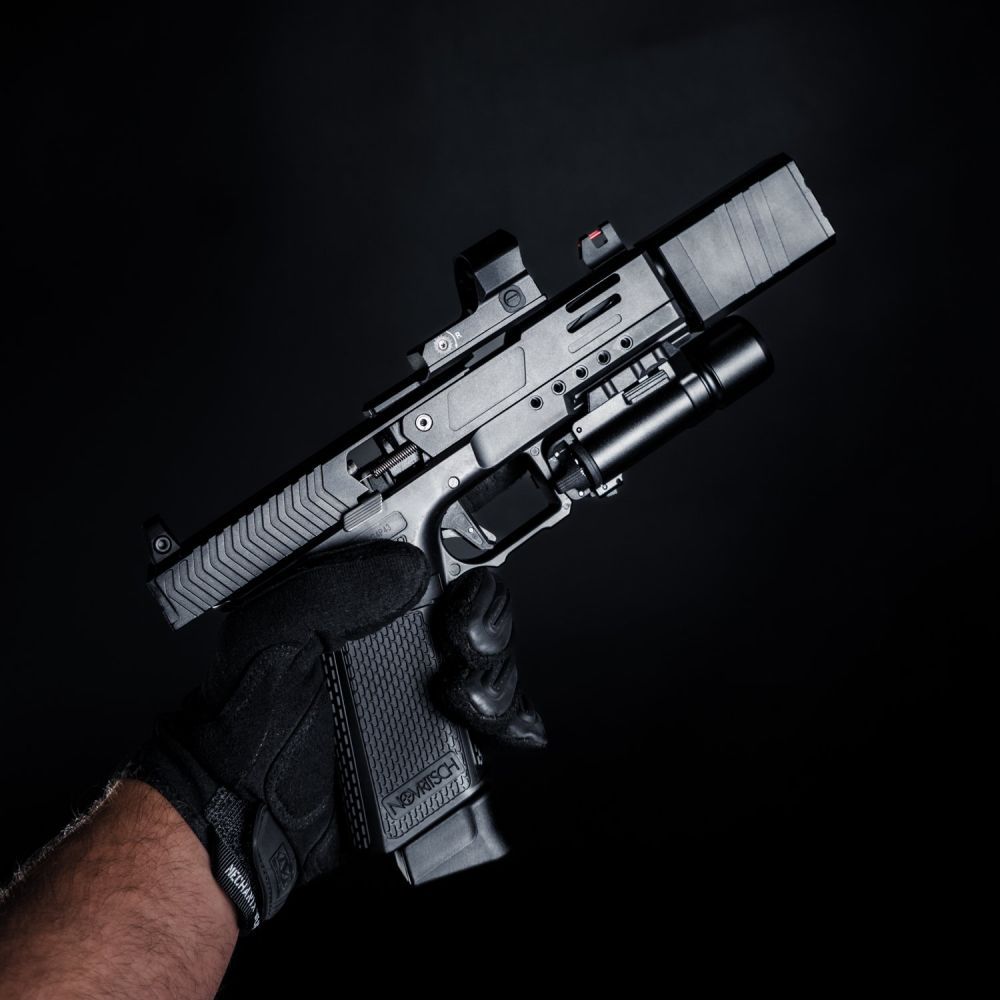 SSP28 - Split-Slide GBB - plynová pistole  Semi/Full auto - černá - Novritsch