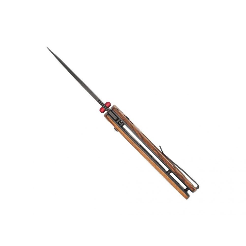 Zavírací nůž Zebrawood Bar Lock - tanto - černý - CobraTec